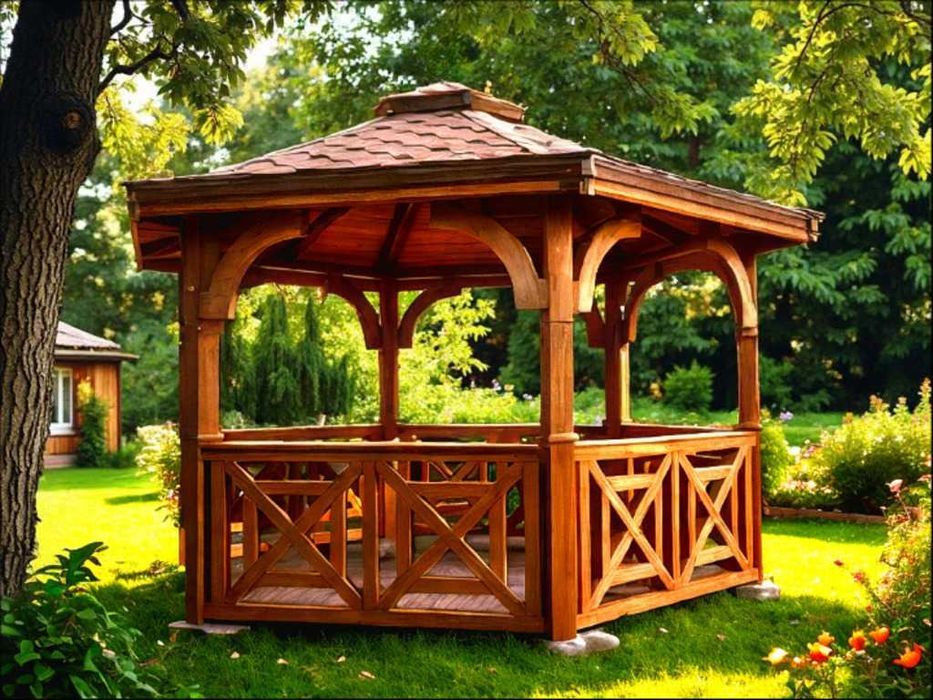 Altana 17 Sześciokątna 4m od Producenta, Gont w cenie + Impregnacja