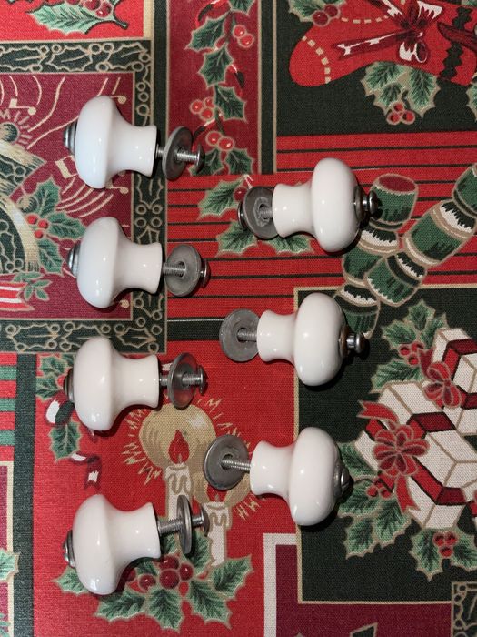 Puxador de porcelana branco IKEA como novo