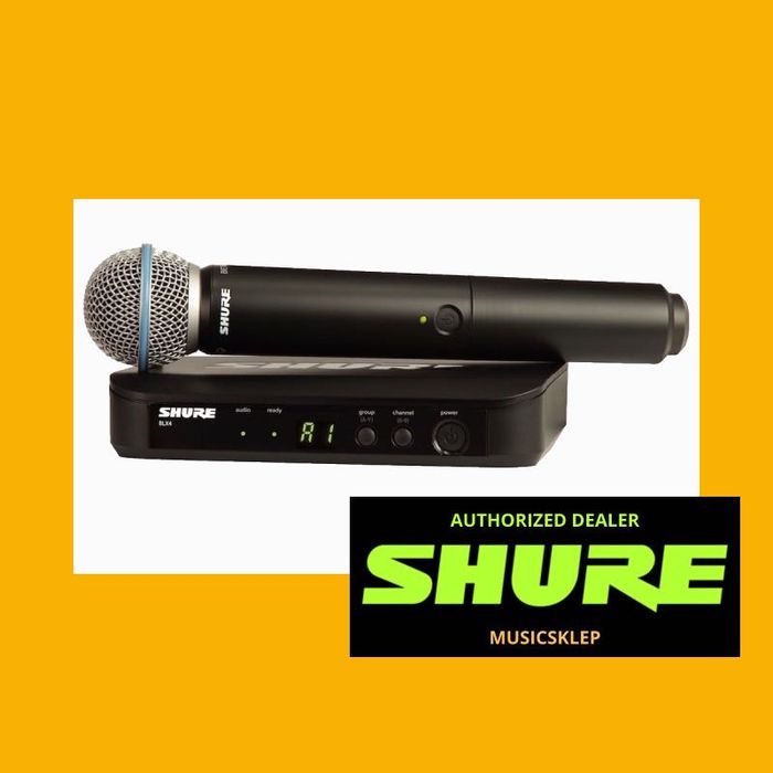 SHURE BLX24E/B58-H8E mikrofon bezprzewodowy dynamiczny 518-542 MHz