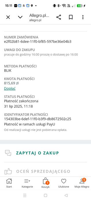 Zestaw mebli młodzieżowych