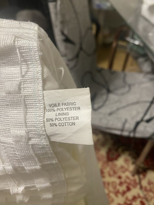 Тюль штори світло молочна