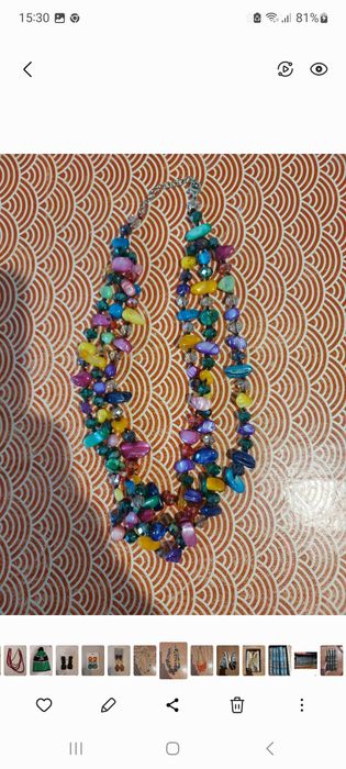 colar várias cores bijou brigitte