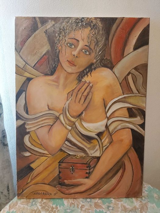 pintura em acrílico sobre tela