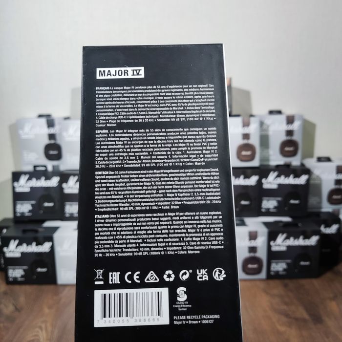 Marshall Major 4 ПРЕМІУМ якість / бездротові наушники /Маршал наушники