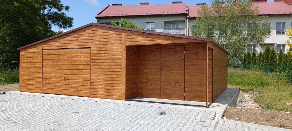 Producent garaży blaszanych garaz 12x6