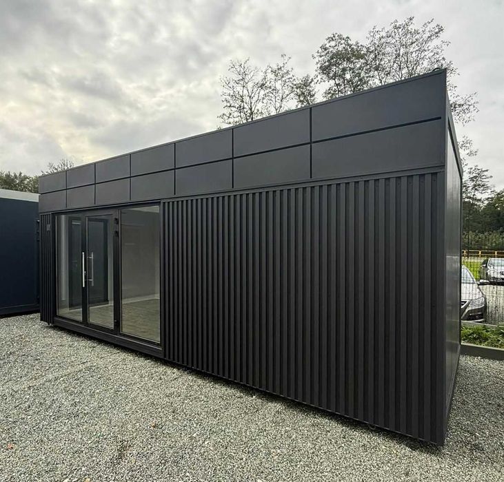 GOTOWY pawilon/kontener 7x3 usługowy handlowy biurowy ogrodowy leasing