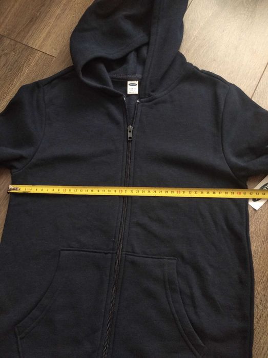 Толстовка темно-синя кофта на блискавці з капюшоном old navy 10-12р