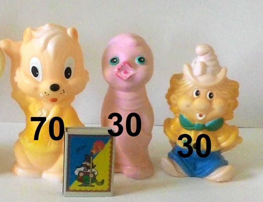 Коллекция резиновых игрушек
