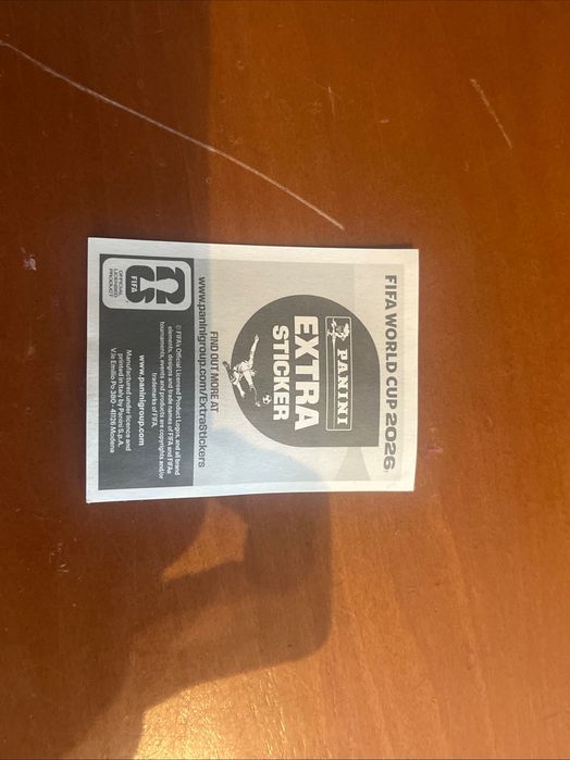 Cromos mundial extra sticker