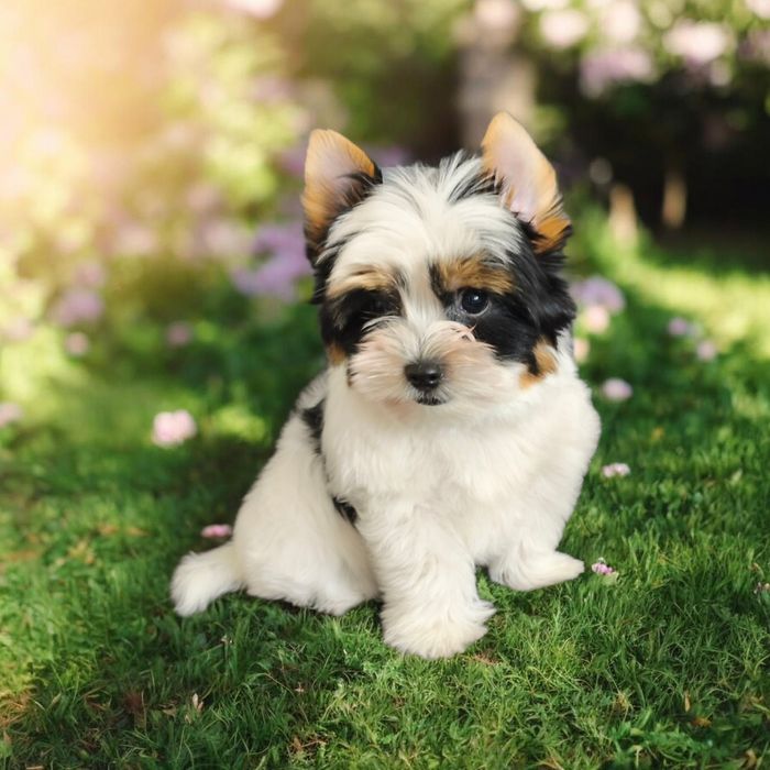 Biewer Yorkshire terrier piesek