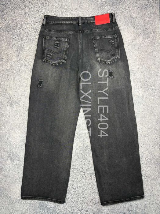 Джинсы прямые Balenciaga type distressed opium archive y2k