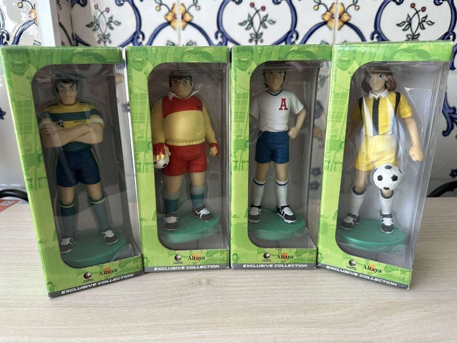 bonecos oliver benji figuras coleçao capitao tsubasa futebol altaya