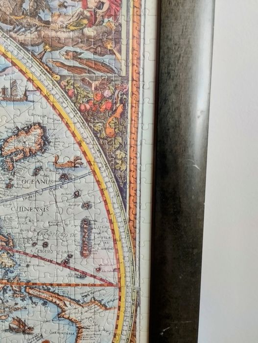 Puzzle emoldurado Mapa Mundi 1665