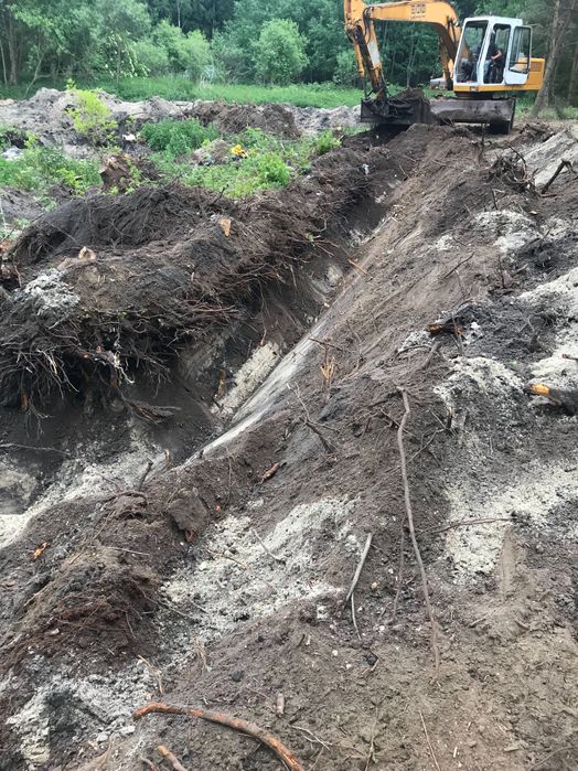 Wycinka drzew wyrywanie korzeni karp czyszczenie działek