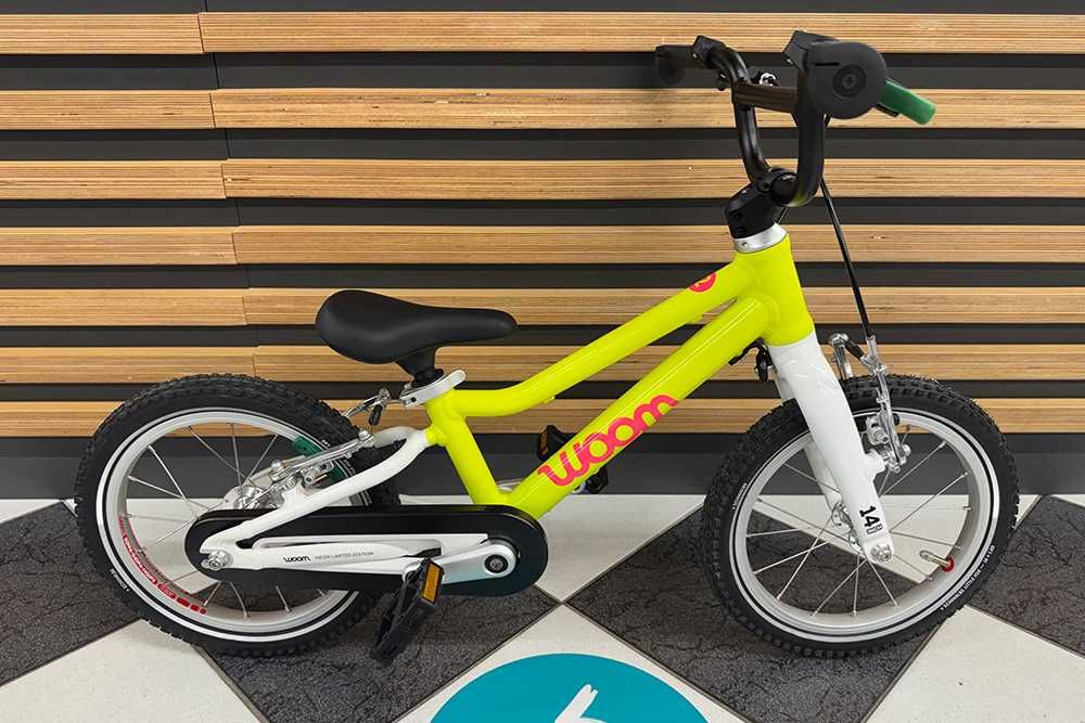 Rower dziecięcy woom 2 GO NEON LIME - LMITOWANA EDYCJA - rowery woom KRAKÓW