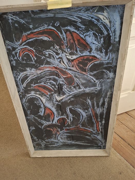 Pintura a óleo ou acrílico grande quadro abstrato