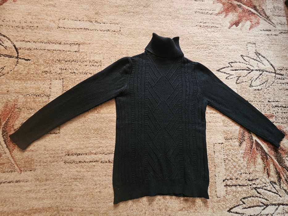 Sweter golf damski czarny rozmiar S za 51 zł