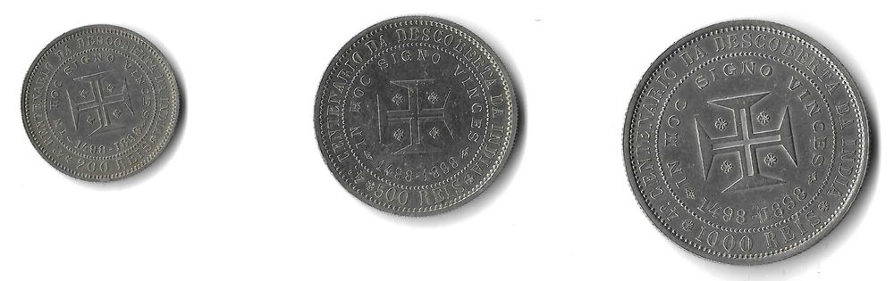 Moedas Dom Carlos e Dona Amélia - 1898 - Série Completa