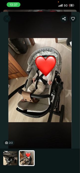 Wozek 3w1  wraz z fotelikem