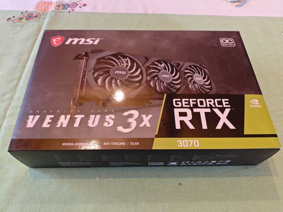 MSI GeForce RTX 3070 Ventus 3X OC 8GB GDDR6 | BOX