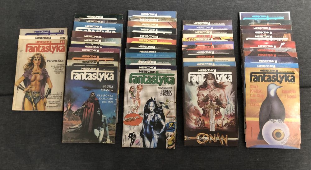 Miesięcznik Fantastyka - KOMPLET numerów - 1982 - 1990
