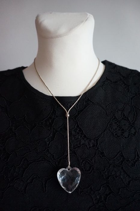 Naszyjnik kryształowe serce