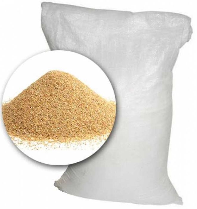 Кварцевий пісок фракція 0,4-0,8 мм ДЛЯ ПІСКОСТРУЯ