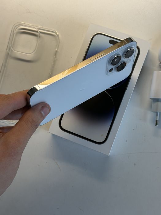 iPhone 14 Pro 128gb srebrny bateria 100% komplet