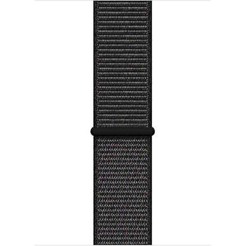 Apple iWatch Series 4, 44mm, Preto, bracelete loop desportiva preto
