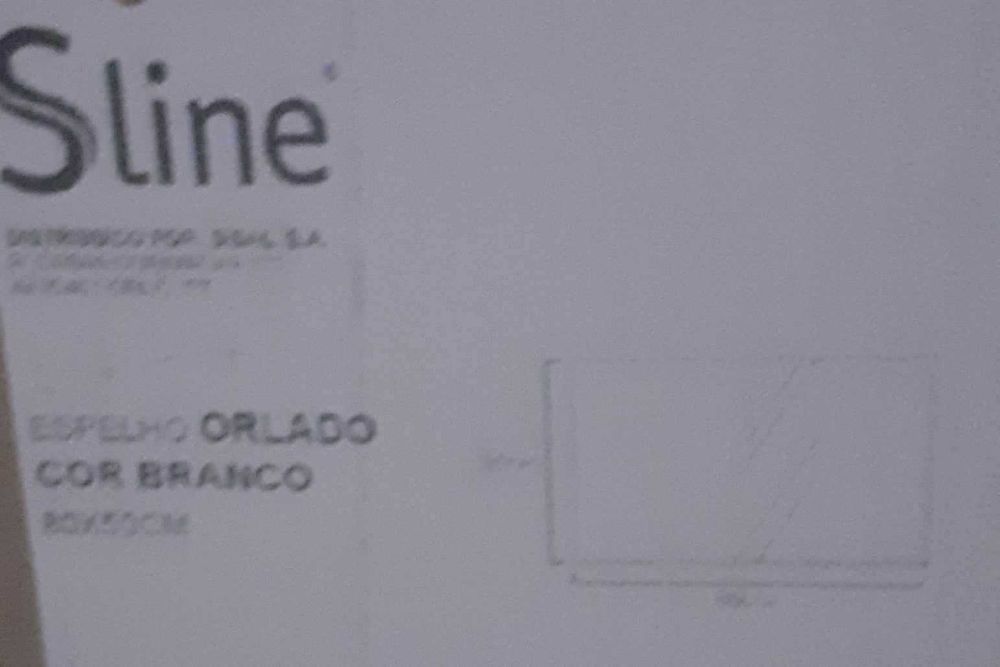 Espelho (novo) retangular para banheiro  (80cm x 50cm)
