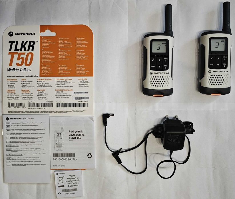 Radiotelefon (Walkie-Talkies) Motorola T50 TLKR, stan idealny