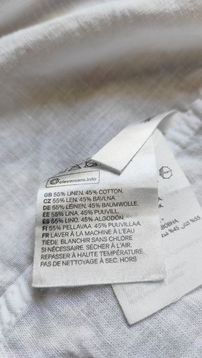 Koszula H&M rozm. 110  LEN/BAWEŁNA