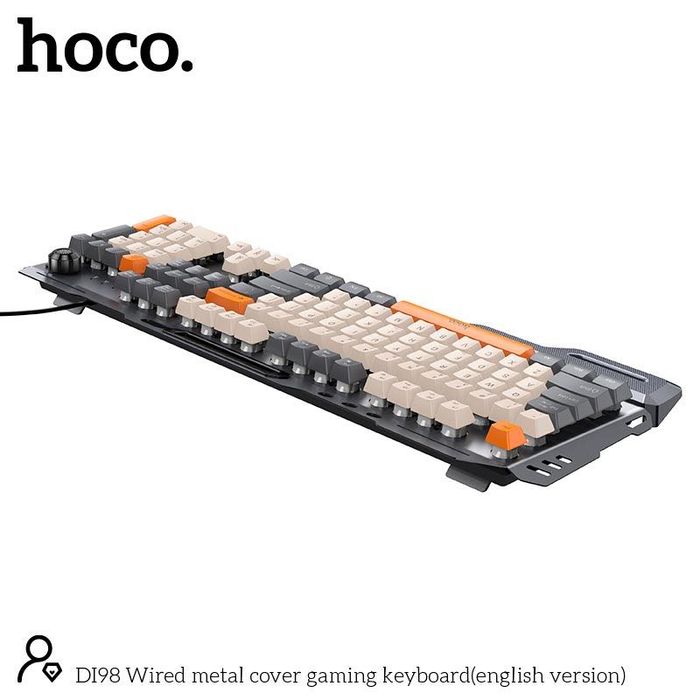 Ігрова клавіатура HOCO DI98 RGB 104 клавіші металева