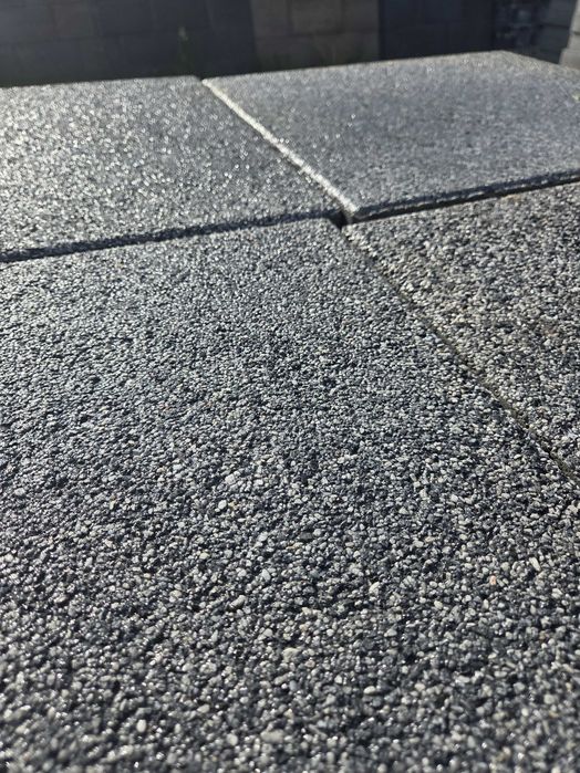 Płyta 50x50x7 szlachetna, płukana, melanż antracyt, Okazja !