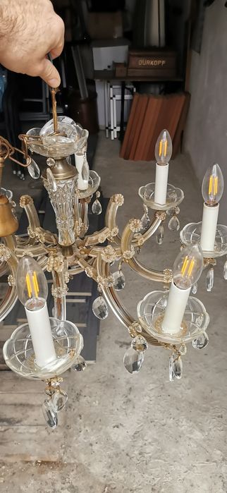 Żyrandol rustykalny na  8 żarowek