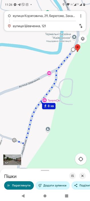 Здається подобово житло в Берегово,150м Термальний  ,,Закар-тя,, та 45