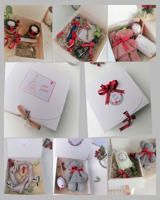 Ofertas box/cabaz Natal personalizado Educadora, Auxiliar, família