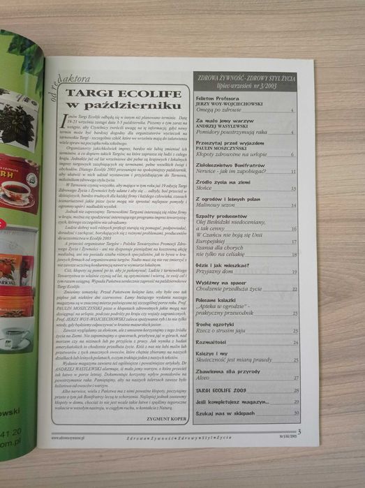 Zdrowa żywność Zdrowy styl życia, 2/2003, 3/2003