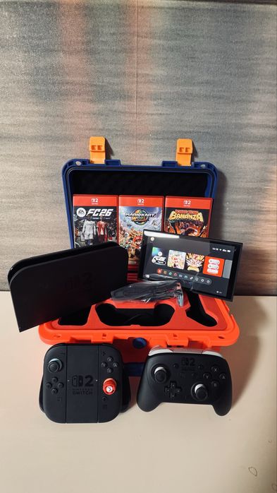 Nintendo Switch 2 Premium Pack + Comando Pro + 4 Jogos + Maleta Tática