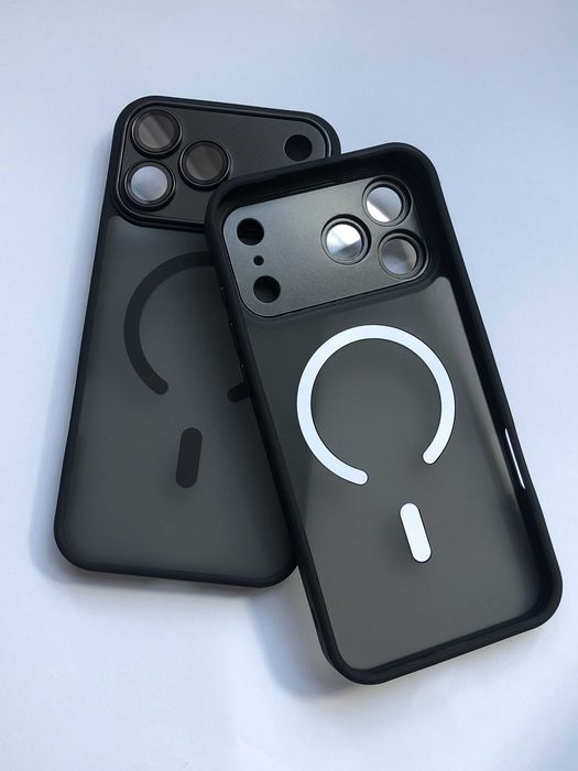 Чохол WMatte Magsafe для iPhone 17 Pro Max чехол айфон 17 промакс магсейф силікон кейс чорний
