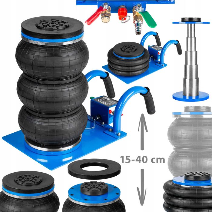 Podnośnik pneumatyczny bałwanek poduszka 3,5T krótkie uchwyty 3500 KG