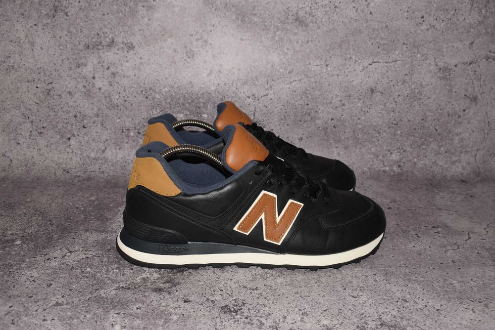 New Balance 574 Leather ( Чоловічі Шкіряні Кросівки Ньюбеланс Кожа 576 990 2002 us uk )