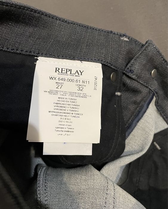 Jeansy REPLAY,rozm.27,NOWE z metkami