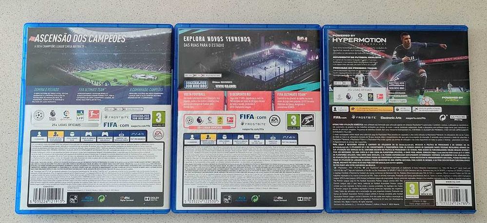 Jogos Fifa 19, 20 e 22 (PS4/5)