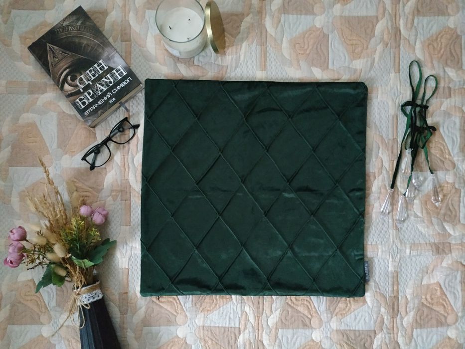 Оксамитова наволочка на декоративну подушку, magma, 50*50