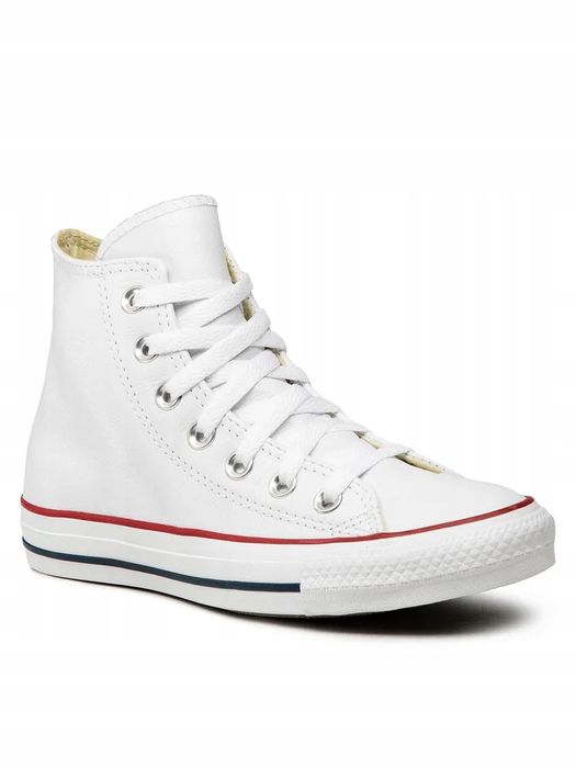 Converse 43 Buty Męskie Trampki All Star Skórzane Białe 132169C T1147