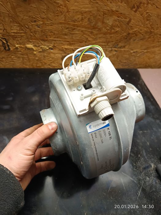 Wentylator kanałowy Systemair K 100 XL 230V | sprawny | markowy