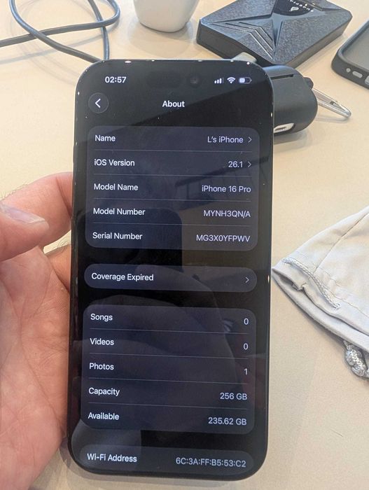 iPhone 16 Pro 256GB Black Titanium