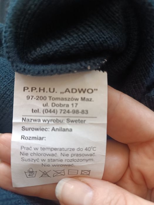 Sweter męski rozpinany ADWO rozmiar 5XL