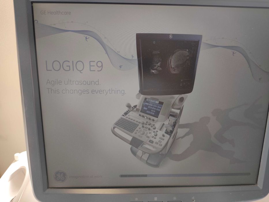 Ecógrafo GE Logiq E9 com 3 sondas originais GE